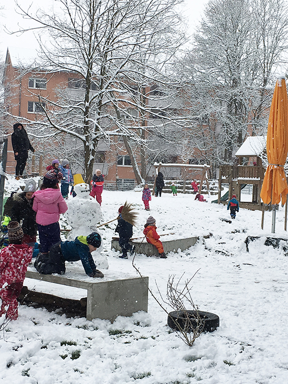 Schnee Kinderhaus Ami Melly Konstanz